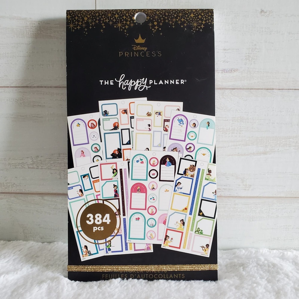 The Happy Planner Disney Princess Value Pack Stickers